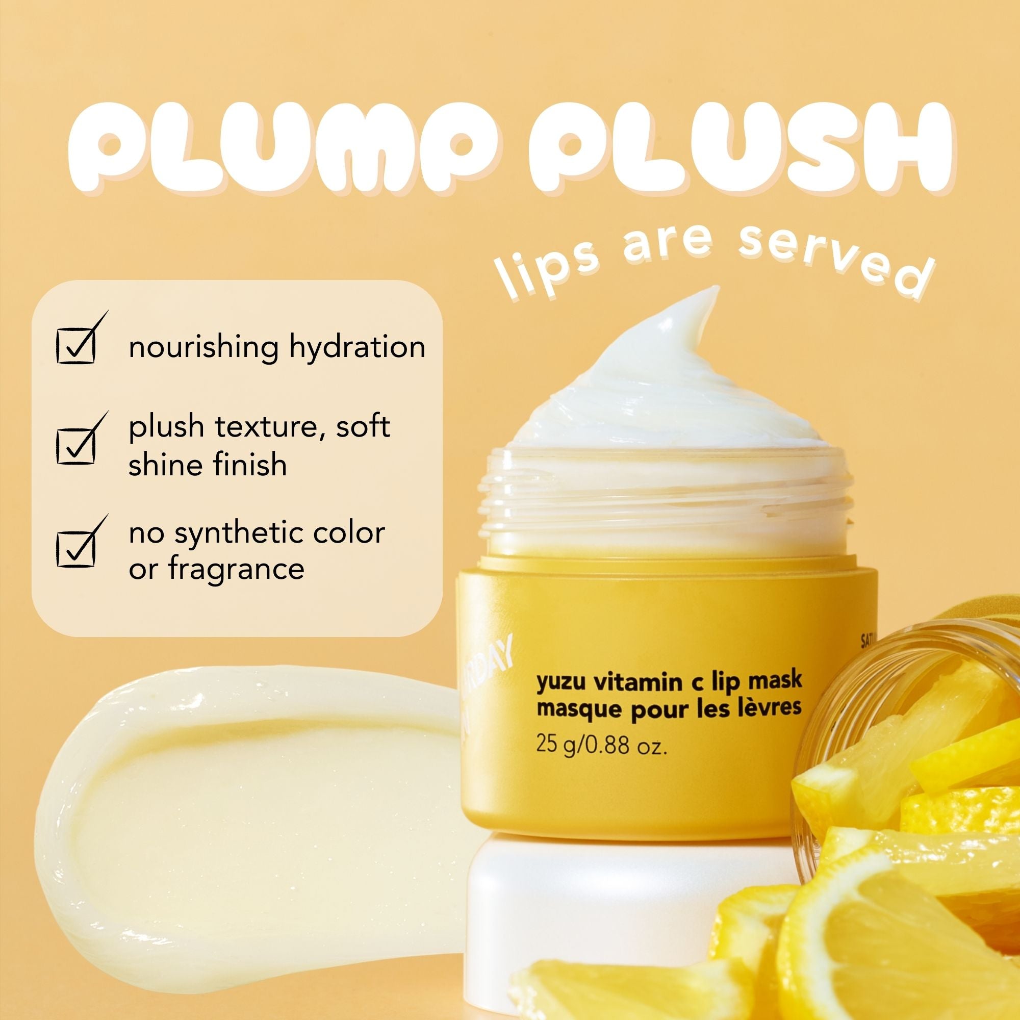Yuzu Vitamin C Lip Mask for Soft Lips | Korean Skincare Saturday Skin Yuzu Vitamin C Lip Mask for Soft Lips | Korean Skincare Saturday Skin