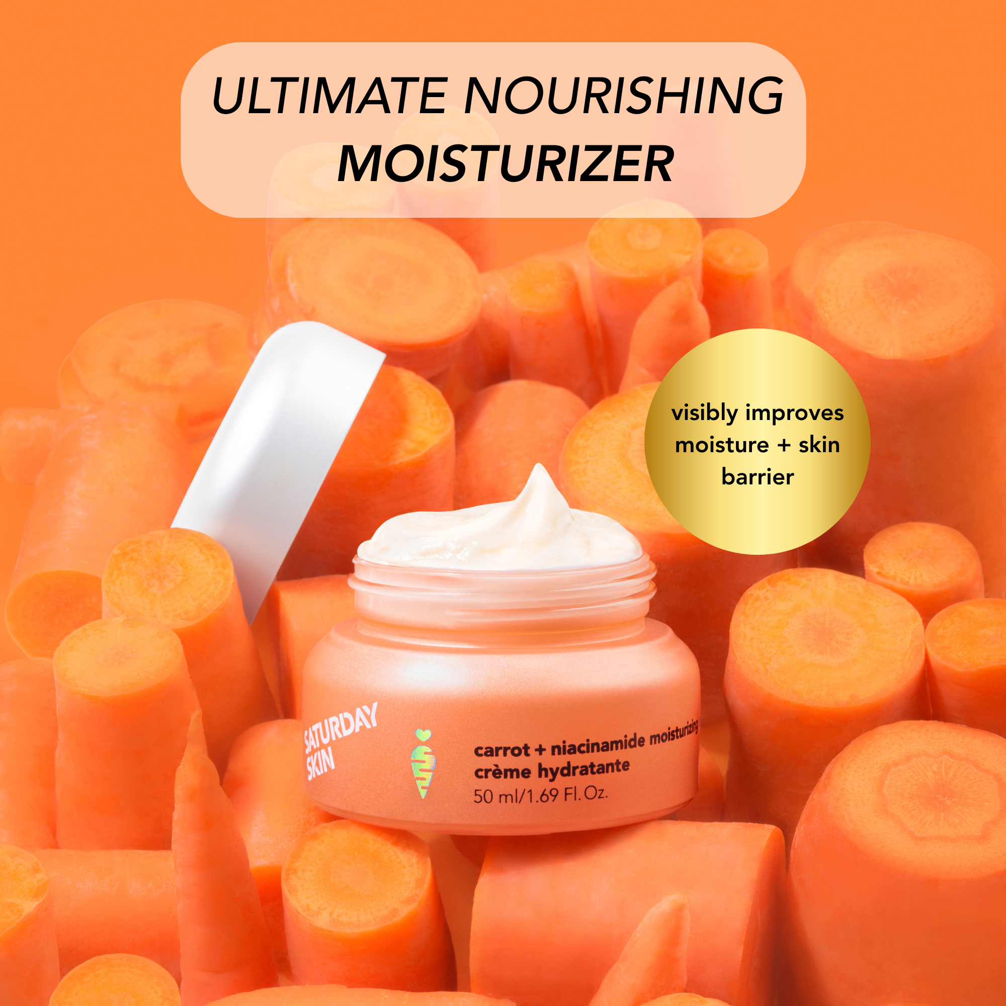 Carrot + Niacinamide Moisture Cream 50ml
