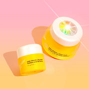 Image of yuzu vitamin c sleep mask and yuzu vitamin c lip mask