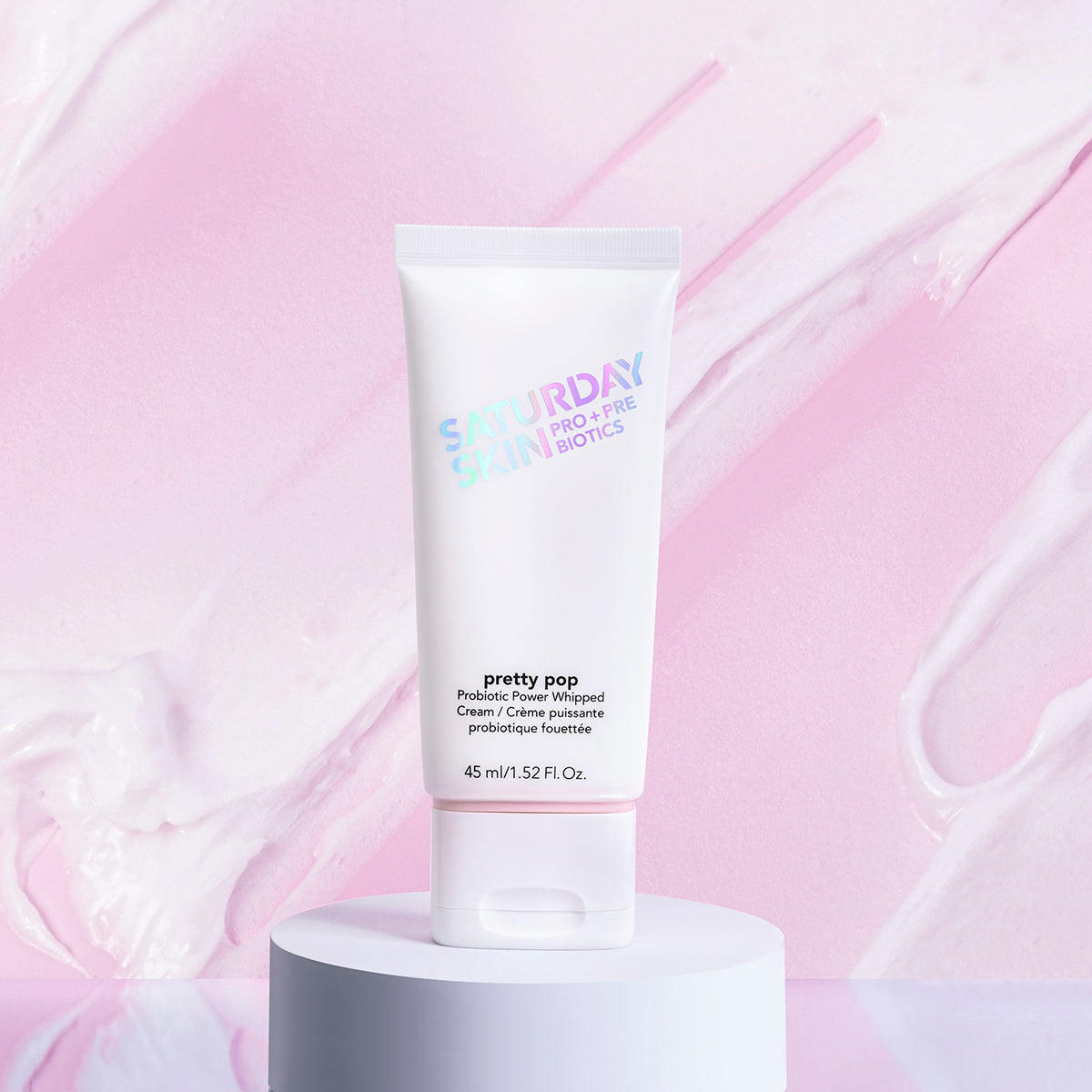 pretty pop product with its texture in the background