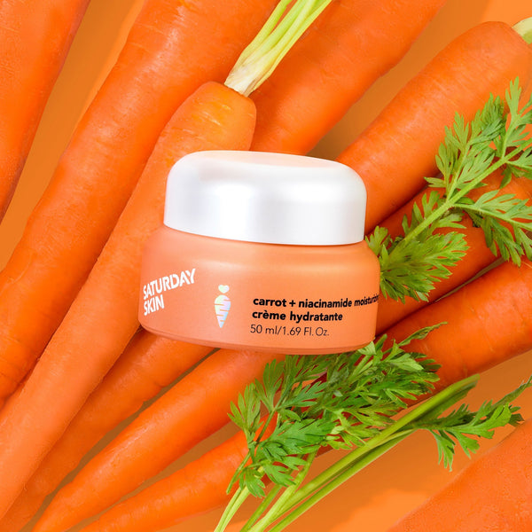 product with carrot background