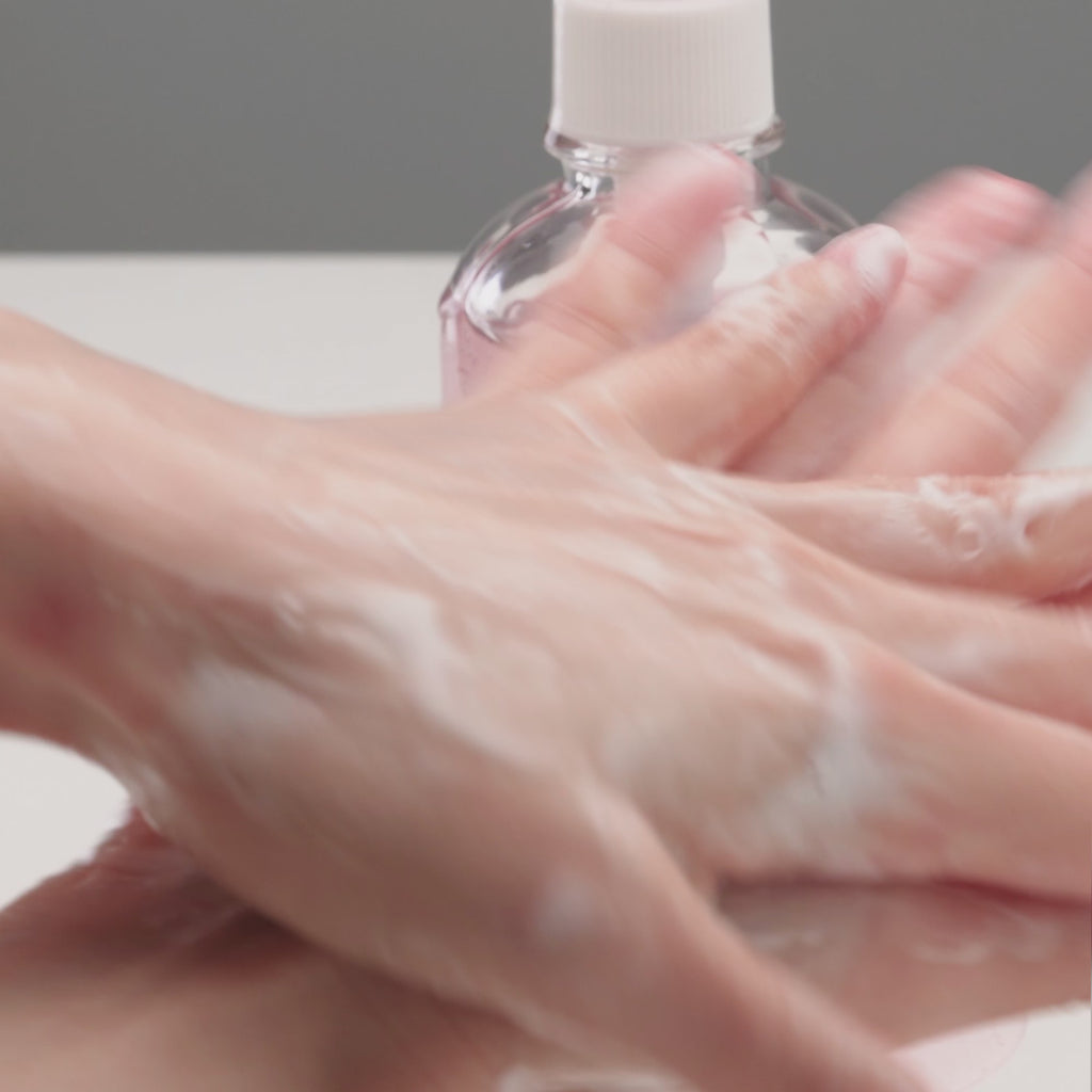 Video of Gel Cleanser with texture and hands